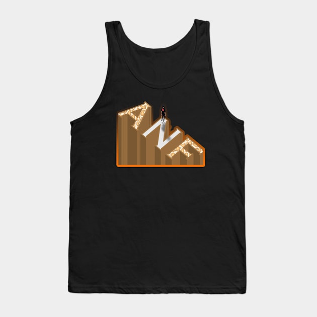 Text 3d Abstracts Tank Top by AzCanc